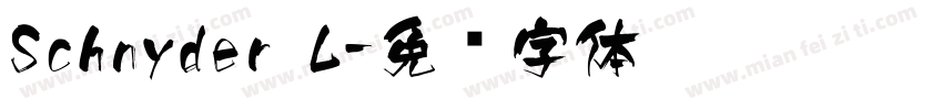 Schnyder L字体转换